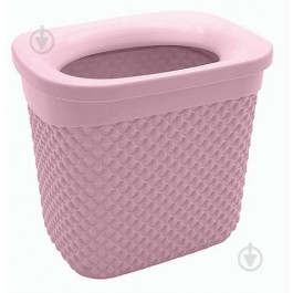 Ucsan Plastik Корзина для сміття  DROP 2 л рожевий 113605.1 (8691459115128)