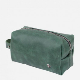 Grande Pelle Косметичка кожаная  leather-11572 Зеленая