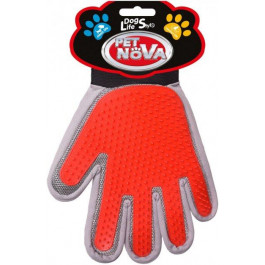 Pet Nova Двусторонняя перчатка для вычесывания шерсти  2в1 для правой руки (GROOM-GLOVE-RIGHTHAND)