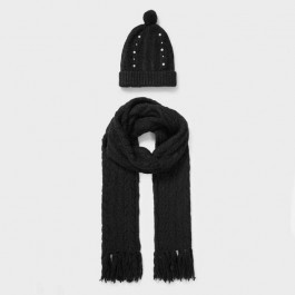 C&A Шапка + шарф  2123511 One size Черные (cd03242645238)