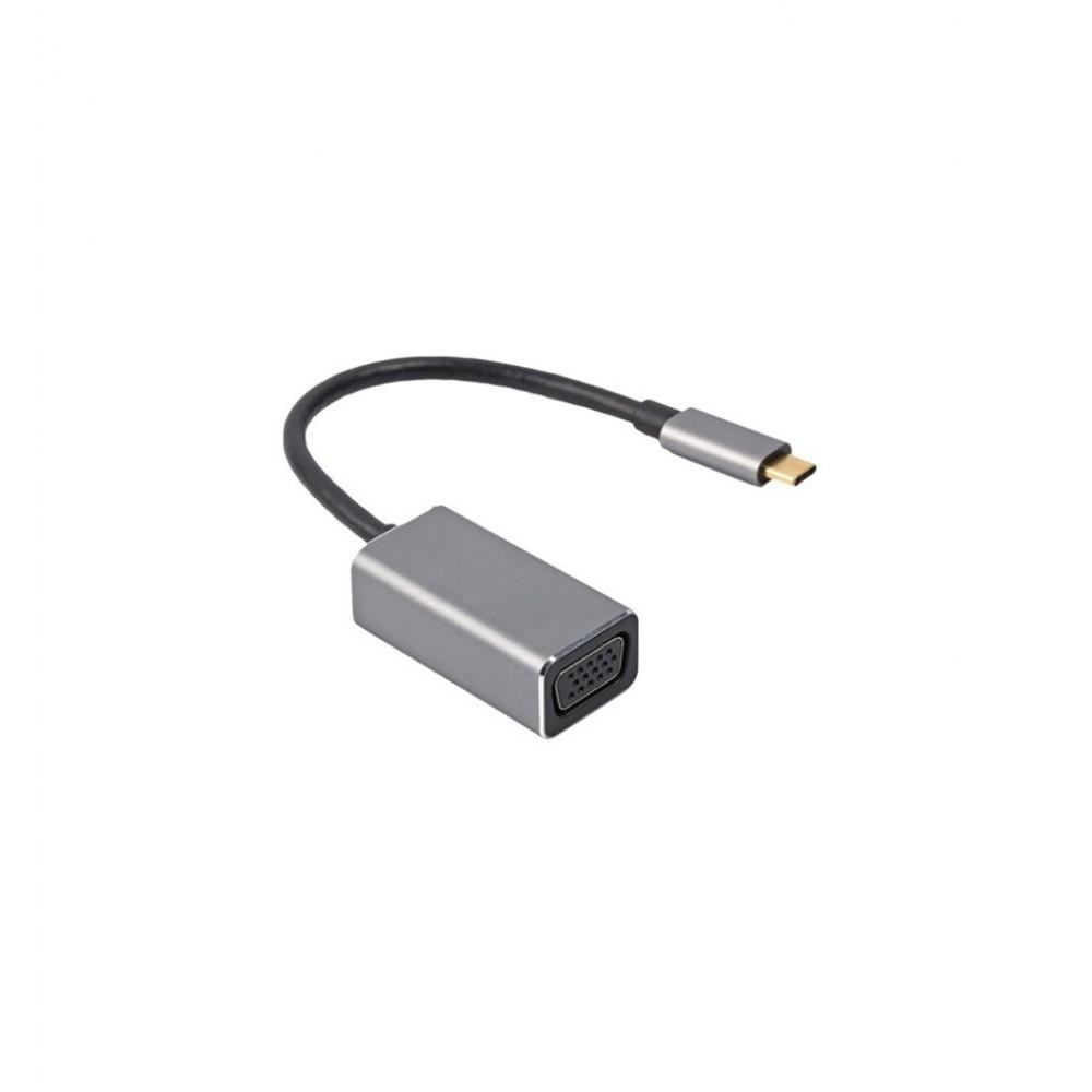 Viewcon USB-C - VGA Black (TE388) - зображення 1