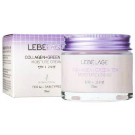 Lebelage Крем для обличчя  Collagen+Green Tea Moisture Cream з колагеном та зеленим чаєм 70 мл (8809317111773