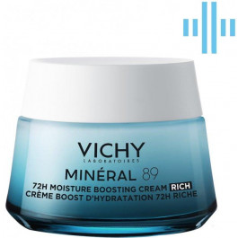 Vichy Насичений крем  Mineral 89 Зволоження 72 години для сухої та дуже сухої шкіри обличчя 50 мл (3337875
