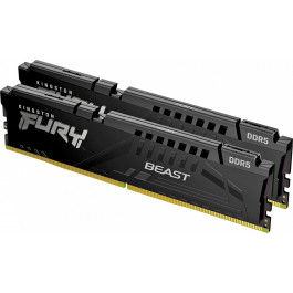 Kingston FURY 32 GB (2x16GB) DDR5 4800 MHz Beast Black (KF548C38BBK2-32)