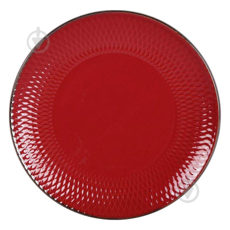 Bella Vita Тарілка підставна Rombique Red 27 см кераміка () - зображення 1