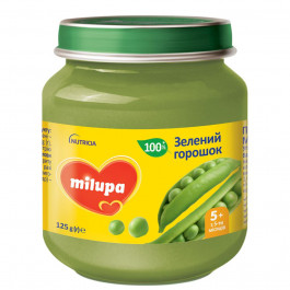 Milupa Пюре зелений горошок, 125 г