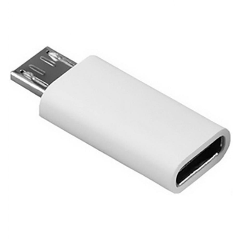 Lapara USB3.1 Micro BF/CM White (LA-MALEMICROUSB-TYPEC-FEMALE WHITE) - зображення 1