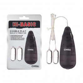 Chisa Novelties Double Play Bullets Vibrator Hi-Basic Black (CH08553)