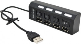 Voltronic 4-ports USB2.0 Black(YT-HWS4HS-B/03943)