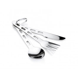 GSI Outdoors Glacier Stainless 3 pc Ring Cutlery Set