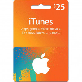 Apple Подарочная карта iTunes / App Store Gift Card на сумму 25 usd, US-регион