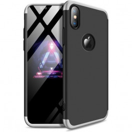GKK 3 in 1 Hard PC Case Apple iPhone XS Max Silver/Black