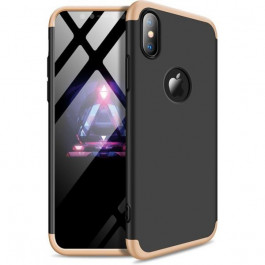 GKK 3 in 1 Hard PC Case Apple iPhone XS Max Gold/Black