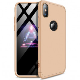 GKK 3 in 1 Hard PC Case Apple iPhone XS Max Gold