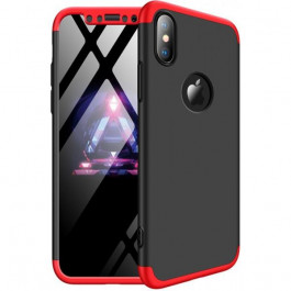 GKK 3 in 1 Hard PC Case Apple iPhone X Red/Black