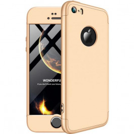 GKK 3 in 1 Hard PC Case Apple iPhone 5/5S/SE Gold