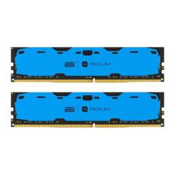 GOODRAM 8 GB (2x4GB) DDR4 2400 MHz Iridium Blue (IR-B2400D464L15S/8GDC) - зображення 1