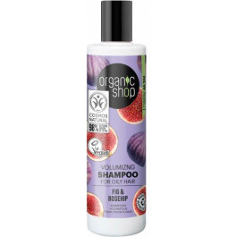 Organic Shop Шампунь для жирного волосся  Об&#39;єм Інжир та шипшина 280 мл (4743318140148)