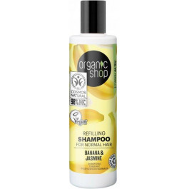 Organic Shop Шампунь для нормального волосся  Відновлення Банан і Жасмин 280 мл (4743318140124)