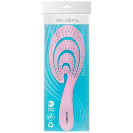 Solomeya Біо-гребінець для волосся  Гнучка Pink Wave (5060504726696)
