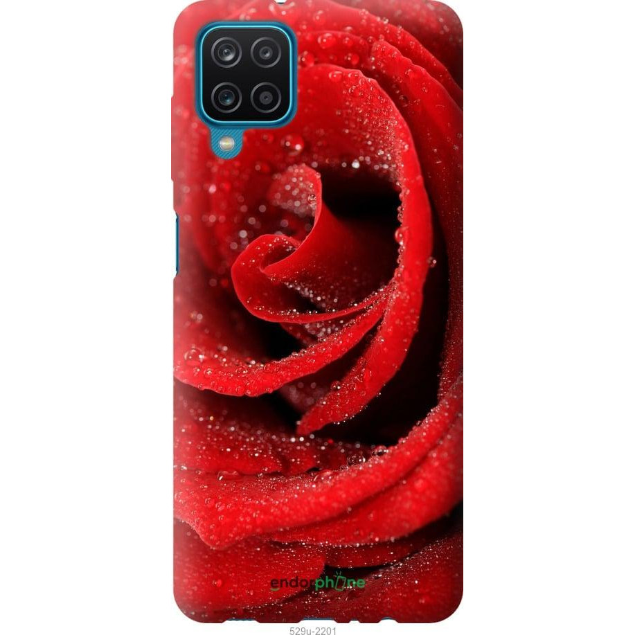 Endorphone Силіконовий чохол на Samsung Galaxy A12 A125F Червона троянда 529u-2201-38754 - зображення 1