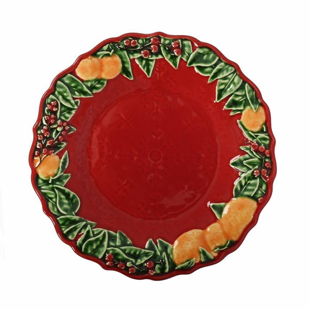 Bordallo Тарелка десертная Рождественская гирлянда 22 х 22 см (65019413) - зображення 1
