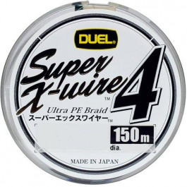 DUEL Super X-Wire 4 / Silver / #1.2 / 0.19mm 150m 9.0kg (H3582)