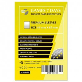 Games7Days Протектори для карт  (41 х 63 мм, Mini USA, 50 шт.) (PREMIUM) (GSD-024163)