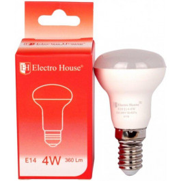 Electro House LED R39 4W 4100K E14 360Lm 4шт (EH-LMP-R39)
