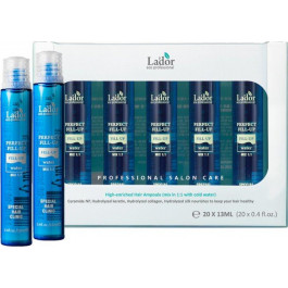 Lador Набір відновлюючих філерів для волосся  Perfect Hair Fill-Up з ефектом ламінування 20 шт х 13 мл (88
