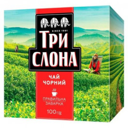 Три Слона Чай  "Чорний" 100 г (ts.76920) (4820198876920)