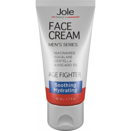 Jole Cosmetics Увлажняющий и заживляющий крем  Hydrating & Sooting Cream for Men 50 мл (4820243881152)