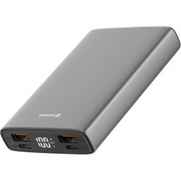 Swissten Aluminum 10000 mAh 20W Power Delivery Grey (22013915)