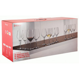 Spiegelau Набор бокалов для вина  Authentis красного 650 мл х 4 шт белого 420 мл х 4 шт и шампанского 270 мл х