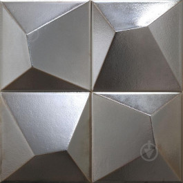 Cifre Ceramica Vertex Line Silver 15x15
