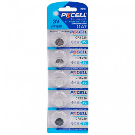 PKCELL CR-1220 bat(3B) Lithium 5шт (PC/CR1220)