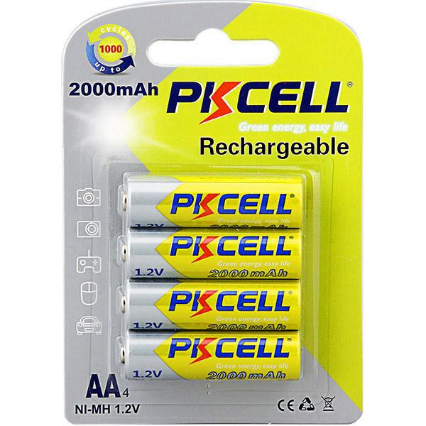PKCELL AA 2000mAh NiMH 4шт Rechargeable (6942449544995) - зображення 1
