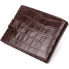Bond Non Чоловічий гаманець з натуральної шкіри коричневого кольору з тисненням під крокодила BOND (2422043) - зображення 2