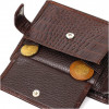 Bond Non Чоловічий гаманець з натуральної шкіри коричневого кольору з тисненням під крокодила BOND (2422043) - зображення 6