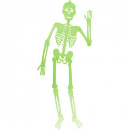 YES! Fun Прикраса декоративна  Хелловін "Скелет" 90 см, світиться у темряві (974353)