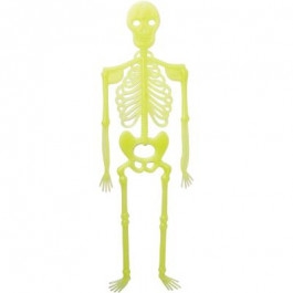 YES! Fun Прикраса декоративна  Хелловін "Скелет", 2 шт/наб, 34см, світяться у темряві (974354)