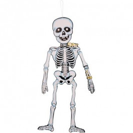 YES! Fun Прикраса декоративна  Хелловін "Скелет", 60 см, картон (974322)