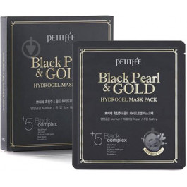 Petitfee - Black Pearl & Gold Hydrogel Mask Pack - Гідрогелева маска для обличчя