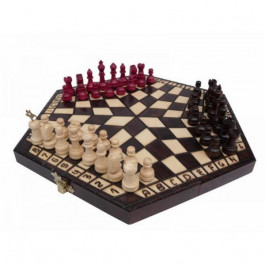 Madon Незвичайні шахи на трьох дерев'яні  164 Потрійні малі 27,5 х 27,5 см