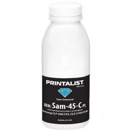 Printalist Тонер SamsungCLP-300/310, CLX-2160/3160 45г Cyan (Sam-45-C-PL)