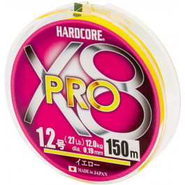 DUEL Hardcore X8 Pro Yellow / #1.2 / 0.19mm 150m 12.0kg (H3881)