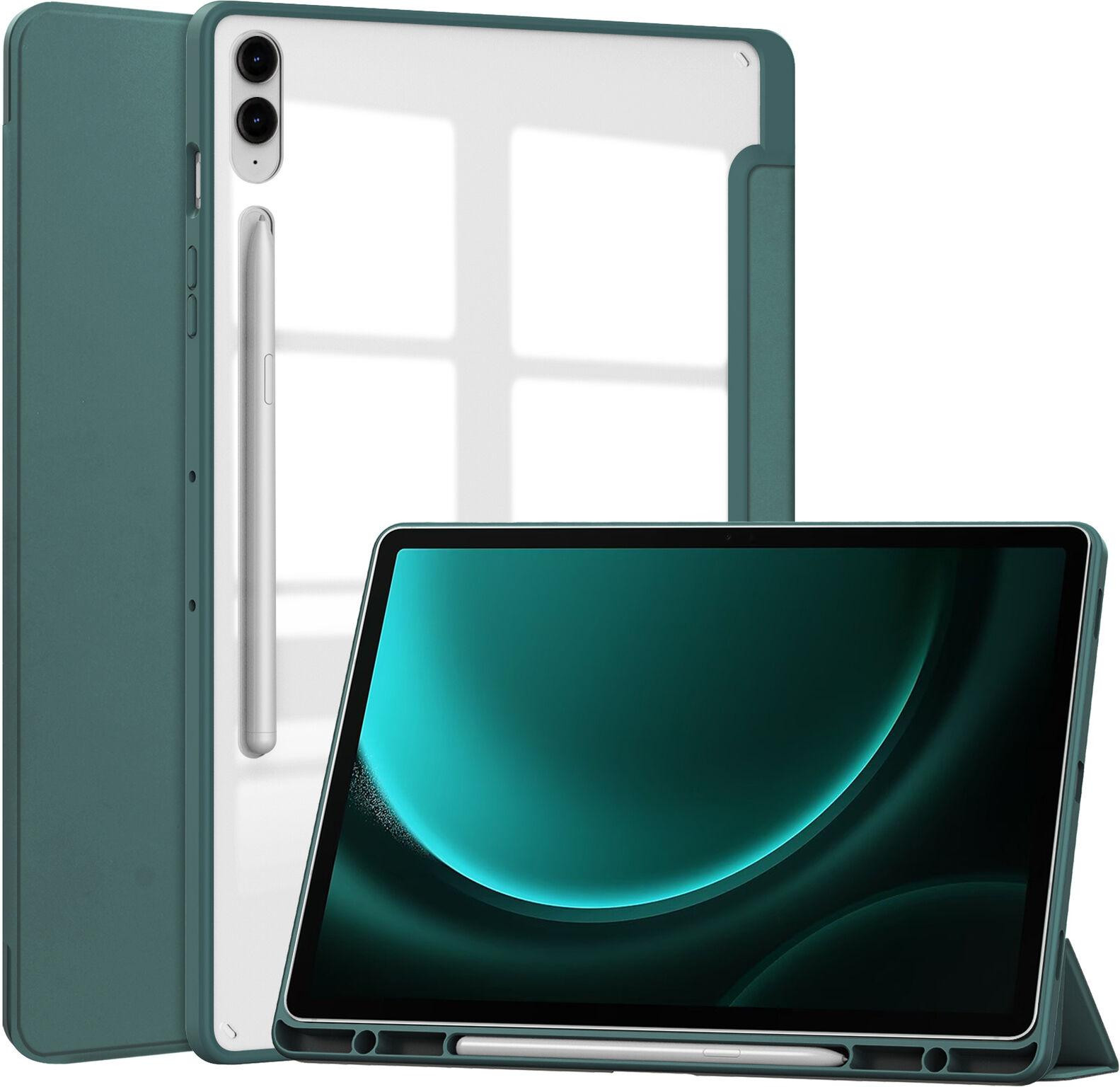 BeCover Чохол-книжка Soft Edge з кріпленням для Samsung Galaxy Tab S9 Plus/S9 FE Plus Dark Green (710406) - зображення 1