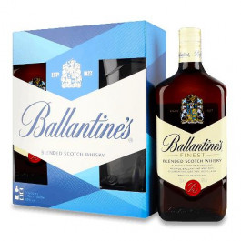 Ballantine's Віскі  Finest 0,7 л + 2 склянки, 1 шт (5000299602393)
