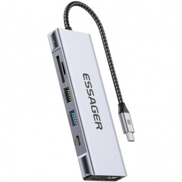 Essager 8-in-1 USB-C Hub (EHB08-QK0G-Z)