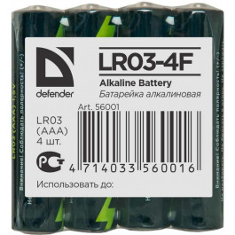 Defender AAA bat Alkaline 4шт (56001)